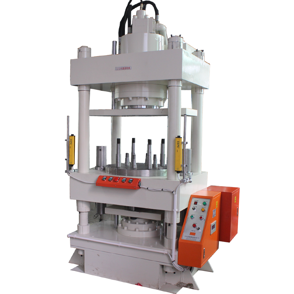 CX107K-200T四柱兩板快速油壓機(jī)(帶頂缸)